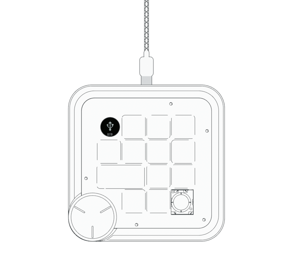 USB 数据线插入 MIST 顶部的 Type-C 接口